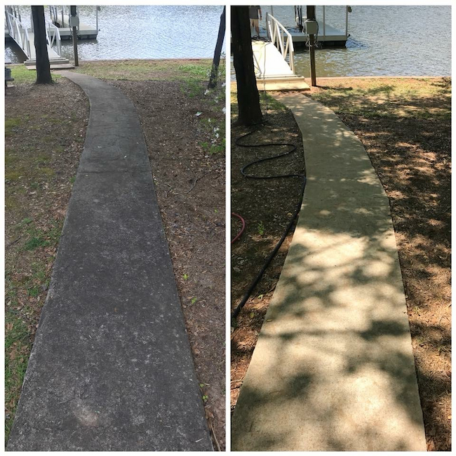 Cleaning a Walkway to a Boat Dock in Cumming, GA